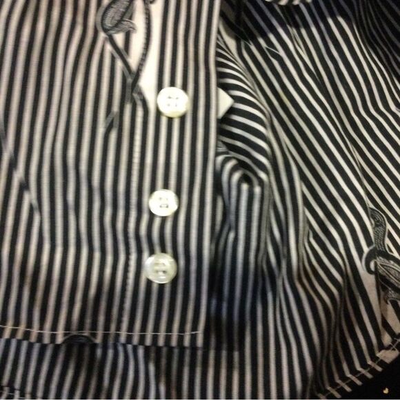 ETRO Men's Black Striped Slim Fit Shirt - Picture 6 of 9